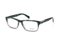 Prada Eyeglasses PR 07PV RO31O1 Spotted Black On Matte Grey 54-17-140