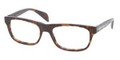 Prada Eyeglasses PR 19PV 2AU1O1 Havana 53-18-140