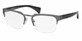 Prada Eyeglasses PR 66QV DHG1O1 Antique Brushed Gunmetal 52-20-140