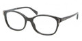 Prada Eyeglasses PR 13OV 1AB1O1 Black 54-17-140