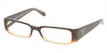 Prada Eyeglasses PR 22MV ZXB1O1 Brown 53-16-135