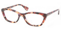 Prada Eyeglasses PR 03QV PDO1O1 Red Pink 52-18-140