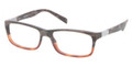 Prada Eyeglasses PR 02OV QE11O1 Brown 53-16-140