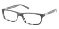 Prada Eyeglasses PR 02OV RON1O1 Black Grey 55-16-140