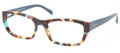 Prada Eyeglasses PR 18OV NAG1O1 Havana Spotted Blue 54-18-135