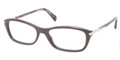 Prada Eyeglasses PR 04PV DHO1O1 Brown 52-17-135