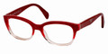 Prada Eyeglasses PR 20PV PDO1O1 Red Gradient Pink 52-17-140