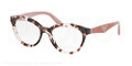 Prada Eyeglasses PR 11RV ROJ1O1 Pink Havana 52-17-140