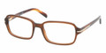 Prada Eyeglasses PR 08NV 7JQ1O1 Brown 53-18-135