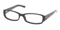 Prada Eyeglasses PR 15LV 1AB1O1 Gloss Black 51-16-135