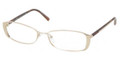 Prada Eyeglasses PR 58OV IAN1O1 Pale Gold 53-16-135
