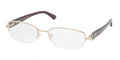 Prada Eyeglasses PR 52NV AB61O1 Pale Gold 53-18-135