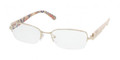 Prada Eyeglasses PR 52NV ZVN1O1 Pale Gold 55-18-135