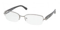 Prada Eyeglasses PR 52NV 5AV1O1 Gunmetal 53-18-135