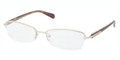 Prada Eyeglasses PR 52OV ZVN1O1 Pale Gold 52-17-135