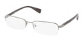 Prada Eyeglasses PR 57OV 5AV1O1 Gunmetal 53-18-140