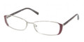 Prada Eyeglasses PR 58OV GAA1O1 Gunmetal Bordeaux 53-16-135