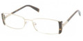 Prada Eyeglasses PR 61NV 2AU1O1 Pale Gold 51-17-130