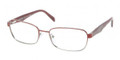 Prada Eyeglasses PR 62OV JAL1O1 Red Gunmetal 53-17-135
