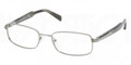 Prada Eyeglasses PR 57NV 5AV1O1 Gunmetal 52-18-135