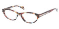 Prada Eyeglasses PR 18PV NAG1O1 Havana Spotted Blue 52-17-135