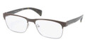 Prada Eyeglasses PR 61PV KAG1O1 Brown Gunmetal 53-16-140