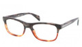 Prada Eyeglasses PR 08QV QE11O1 Brown Transparent 52-21-145