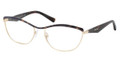 Prada Eyeglasses PR 55RV 2AU1O1 Havana Pale Gold 56-17-140