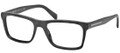 Prada Eyeglasses PR 06RV 1BO1O1 Matte Black 55-18-145