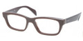 Prada Eyeglasses PR 11QV DHO1O1 Brown 52-18-145