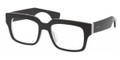 Prada Eyeglasses PR 12QV AAD1O1 Black White 49-18-140