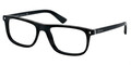 Prada Eyeglasses PR 03RV 1BO1O1 Matte Black 53-18-145