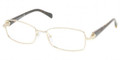 Prada Eyeglasses PR 59NV 2AU1O1 Pale Gold 52-17-135