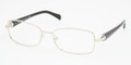 Prada Eyeglasses PR 59NV 2BB1O1 Silver 52-17-135