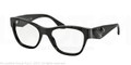 Prada Eyeglasses PR 07RV 1AB1O1 Black 53-18-140