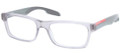 Prada Sport Eyeglasses PS 07CV SMJ1O1 Matte Transparent Grey 55-18-140