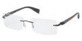 Prada Sport Eyeglasses PS 52CV 1BO1O1 Black 54-18-140