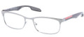 Prada Sport Eyeglasses PS 54DV LAI1O1 Gunmetal/Brushed Gunmetal 53-18-140