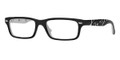 Ray Ban Eyeglasses RY1535 3579 Top Black On White 46-16-125