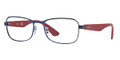 Ray Ban Eyeglasses RX 6307 2510 Satin Blue 56-17-145