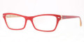 Ray Ban Eyeglasses RX 5256 5191 Top Red On Yellow 52-16-135