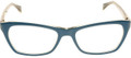 Ray Ban Eyeglasses RX 5298 5391 Top Matte Blue On Transparent Beige 53-17-135