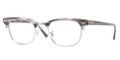 Ray Ban Eyeglasses RX 5154 5255 Matte Stripped Grey 49-21-140