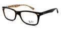 Ray Ban Eyeglasses RX 5228 5057 Top Havana On Beige Text 53-17-140