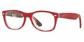 Ray Ban Eyeglasses RX 5184F 5406 Top Matte Red On Texture 52-18-145