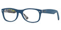 Ray Ban Eyeglasses RX 5184F 5407 Top Matte Blue On Texture 52-18-145