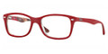 Ray Ban Eyeglasses RX 5228F 5406 Top Matte Red On Texture 53-17-140