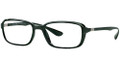 Ray Ban Eyeglasses RX 7037 5433 Shiny Military Green 53-17-145