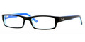 Ray Ban Eyeglasses RX 5246 5151 Black Azure White Azure Blue 52-16-135