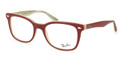 Ray Ban Eyeglasses RB 5285 5152 Red Beige Horn 51-19-140